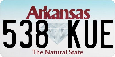 AR license plate 538KUE