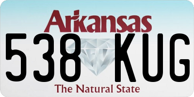 AR license plate 538KUG