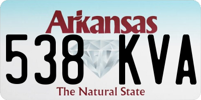 AR license plate 538KVA