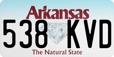 AR license plate 538KVD