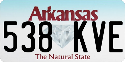 AR license plate 538KVE
