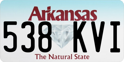 AR license plate 538KVI