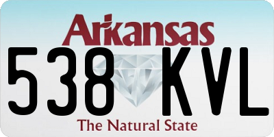 AR license plate 538KVL