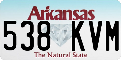 AR license plate 538KVM