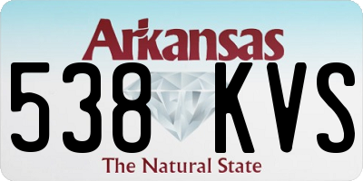 AR license plate 538KVS