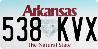 AR license plate 538KVX