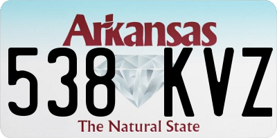 AR license plate 538KVZ