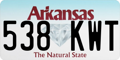 AR license plate 538KWT