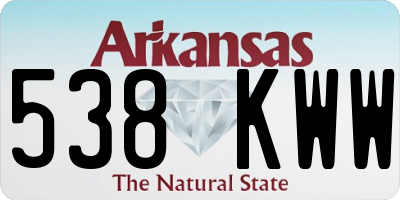 AR license plate 538KWW