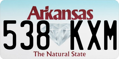 AR license plate 538KXM
