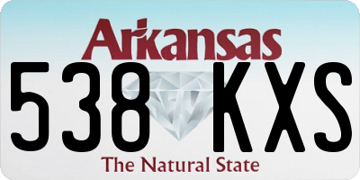 AR license plate 538KXS