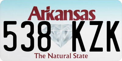AR license plate 538KZK