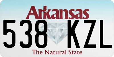 AR license plate 538KZL