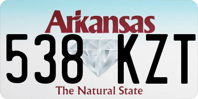 AR license plate 538KZT