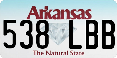 AR license plate 538LBB