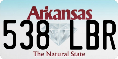 AR license plate 538LBR