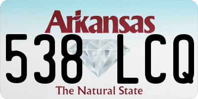 AR license plate 538LCQ