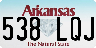 AR license plate 538LQJ