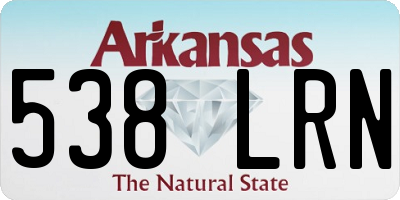 AR license plate 538LRN