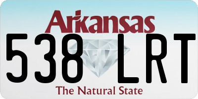 AR license plate 538LRT