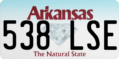 AR license plate 538LSE