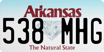 AR license plate 538MHG