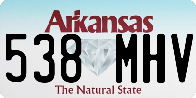 AR license plate 538MHV