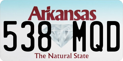 AR license plate 538MQD