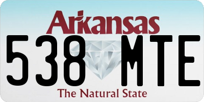 AR license plate 538MTE