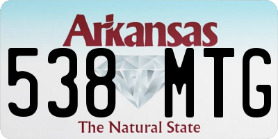 AR license plate 538MTG