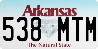 AR license plate 538MTM