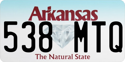 AR license plate 538MTQ