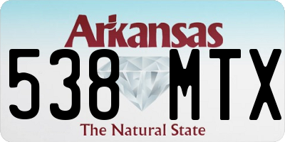 AR license plate 538MTX
