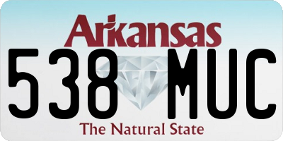 AR license plate 538MUC