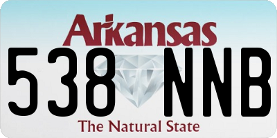AR license plate 538NNB
