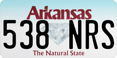 AR license plate 538NRS