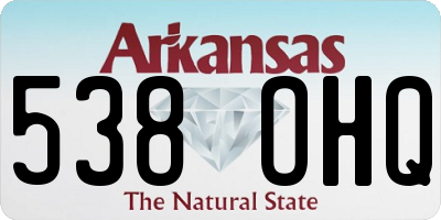AR license plate 538OHQ