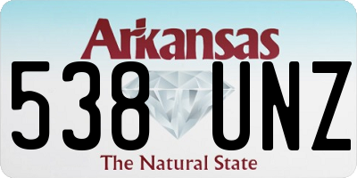 AR license plate 538UNZ