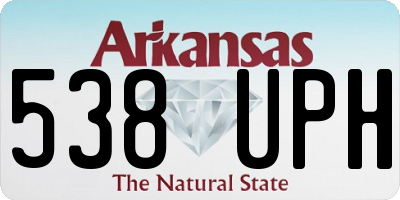 AR license plate 538UPH