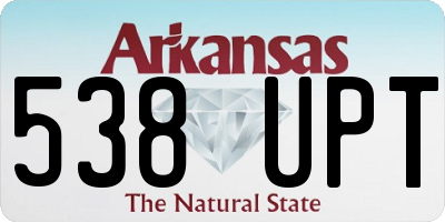 AR license plate 538UPT