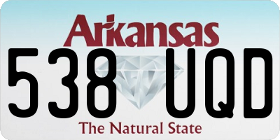 AR license plate 538UQD