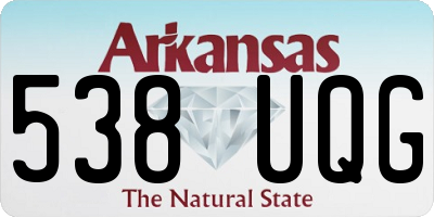 AR license plate 538UQG