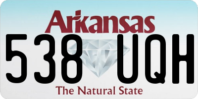AR license plate 538UQH