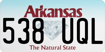 AR license plate 538UQL