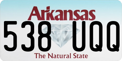 AR license plate 538UQQ