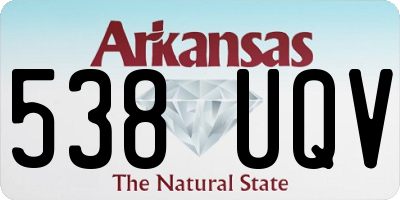 AR license plate 538UQV