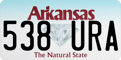 AR license plate 538URA