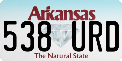AR license plate 538URD