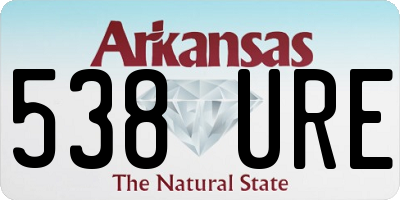 AR license plate 538URE