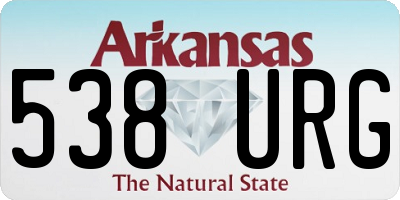 AR license plate 538URG